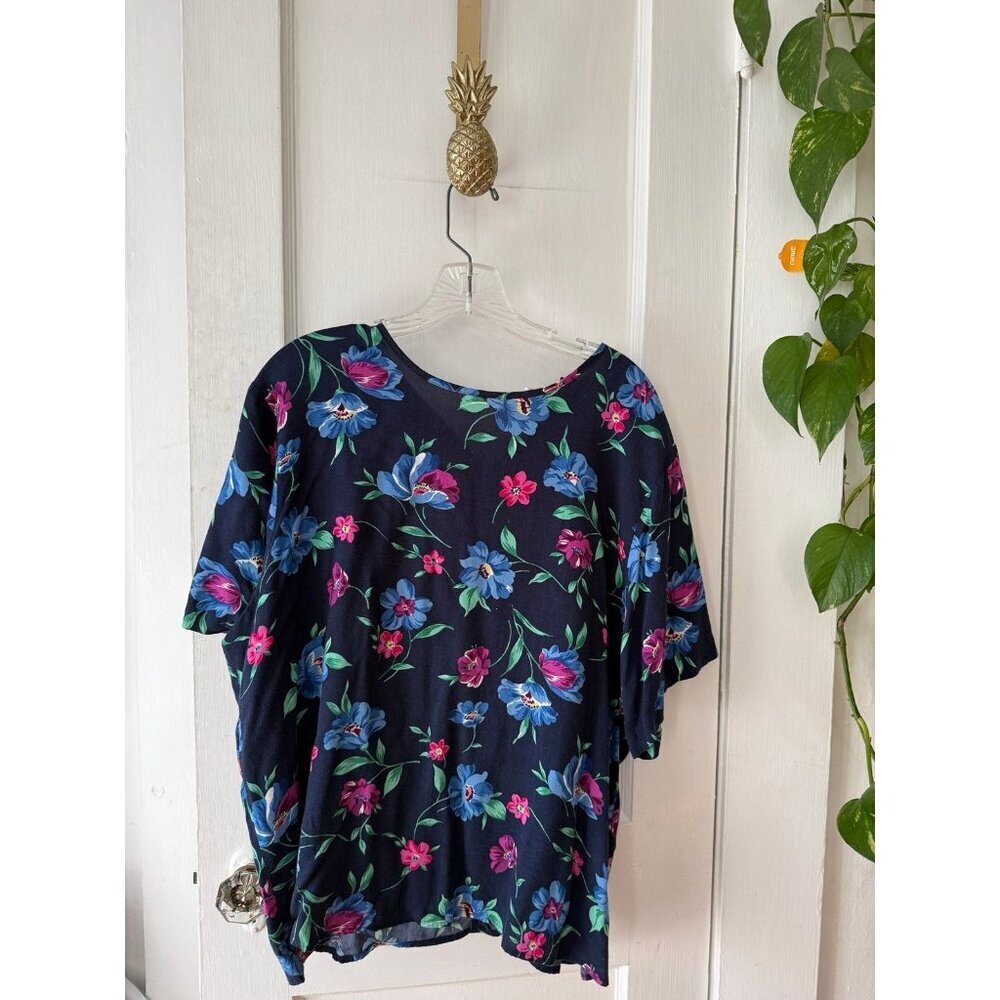 Vintage SAG Harbour women’s size extra large floral blouse